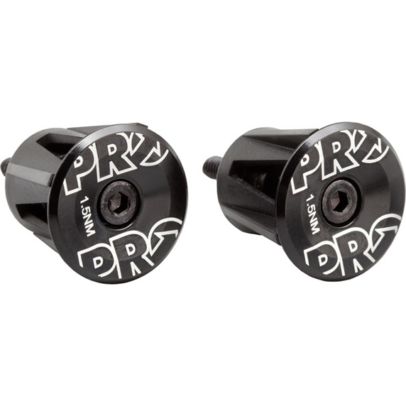 PRO Tappi Chiusura Manubrio Nero Anodizzato Alu