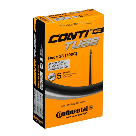 TUBE RACE 28 VALVE PRESTA 80MM 18/25-622/63