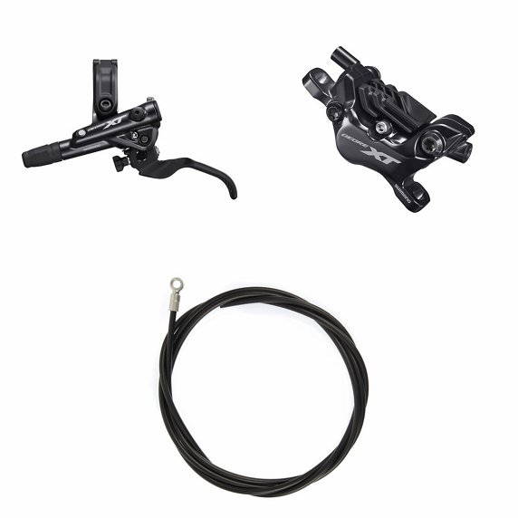 SHIMANO DEORE XT Freno (kit) BRM8120KTBLM8100 Sx / Ant. Resina con aletta Senza adattatore 1000 (black)