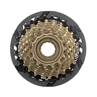完組ホイール　700x28c タイヤ付 MF-TZ500-7 付 前後セット TOURNEY TZ マルチプルフリーホイール 3x7スピード
