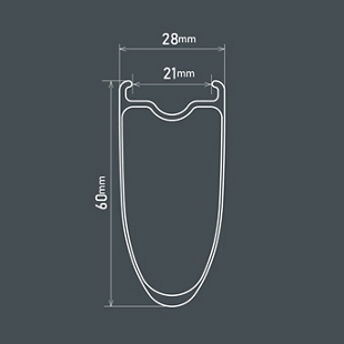 ULTEGRA C60 TUBELESS WHEEL FRONT