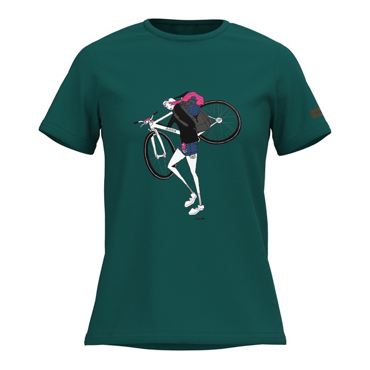 Lサイズ　bicycle route to wake Tshirt W'S SENTIERO LTD T-SHIRT