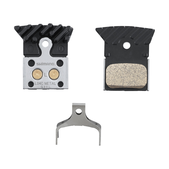 SHIMANO PASTIGLIA FRENI A DISCO BP-L04C-MF METALLO CON ALETTA 1 paio